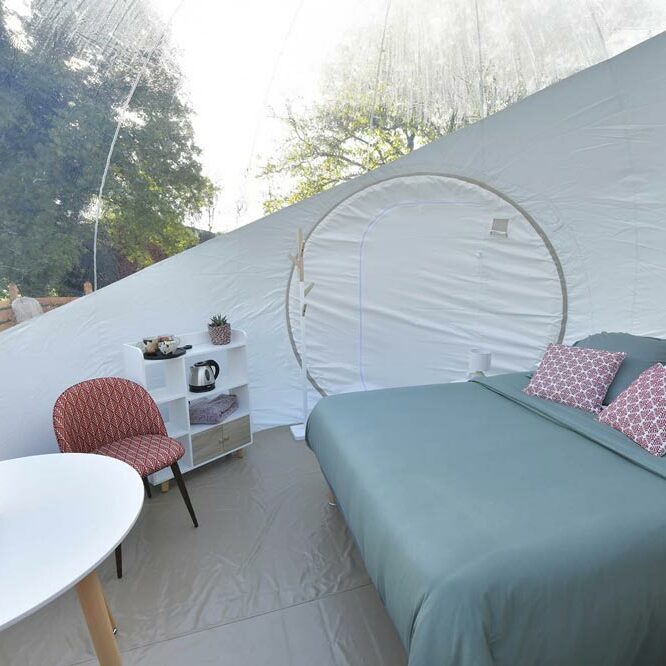 Dormir dans une bulle