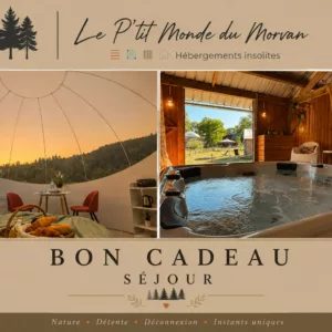 Nuit en bulle avec petit déjeuner + un accès au Spa d' 1H30 pour 2 personnes